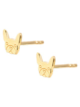 Next Oliver Bonas Gold Plated Lennie Bulldog Stud Earrings- Buy online at McGrocer