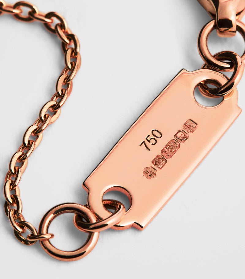 Harrods rose gold and diamond necklace 0.80ct, imported from the UK