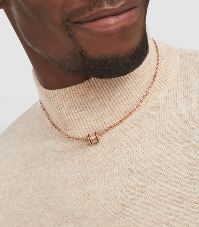 Bvlgari B.zero1 rose gold ceramic pendant - British product