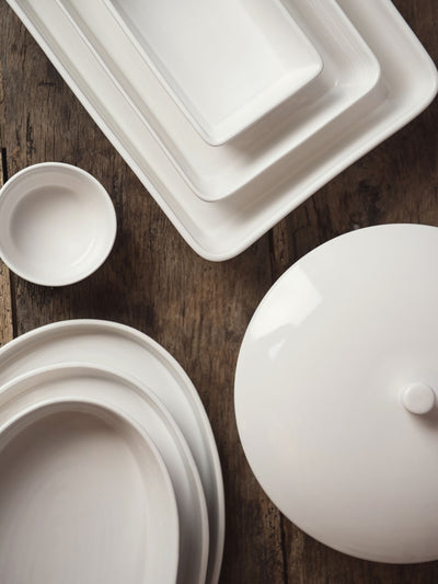 Next Artisan Street White Ceramic Lidded Serving Dish 26cm- Buy online at McGrocer