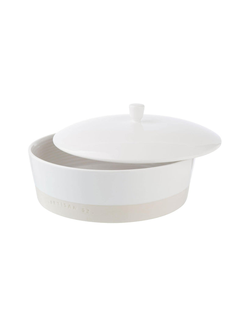 Artisan Street white serving dish 26cm - British product
