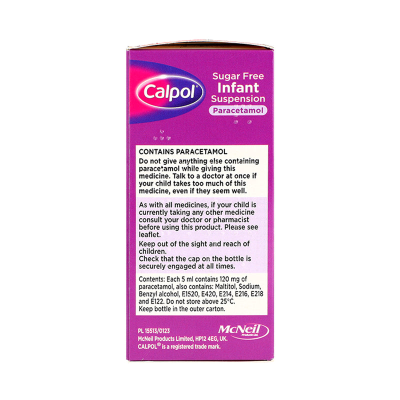 Calpol Sugar-Free Infant Suspension 100ml