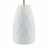 Geometric table lamp with white linen shade 1.5 kg - British product