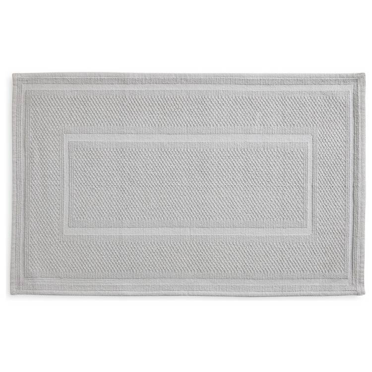 Habitat dove grey cotton bath mat - British product