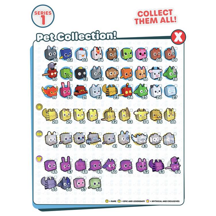Pet Simulator X mystery pets 4 pack - British product