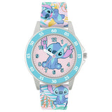 Disney Lilo and Stitch blue printed time teacher watch, UK version