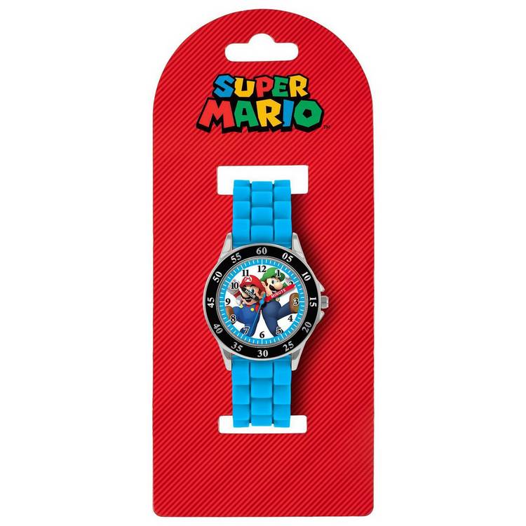 Nintendo Mario time teacher watch with silicone strap, imported from the UK
