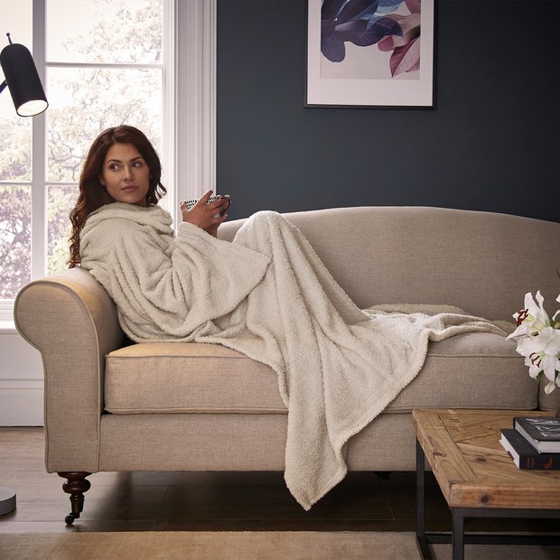 Silentnight Neutral Snugsie wearable blanket, imported from the UK