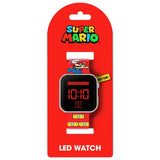 Nintendo Super Mario LED watch red one size, imported from the UK
