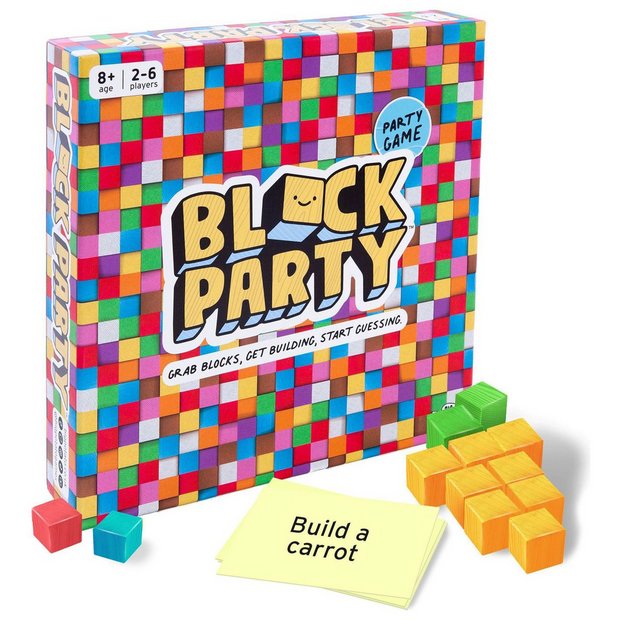Big Potato Block Party game with wooden blocks - British product