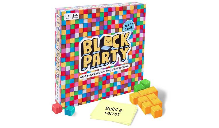 Big Potato Block Party game with wooden blocks - British product
