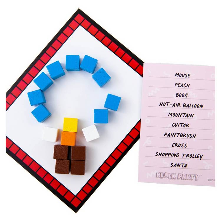 Big Potato Block Party game with wooden blocks - British product