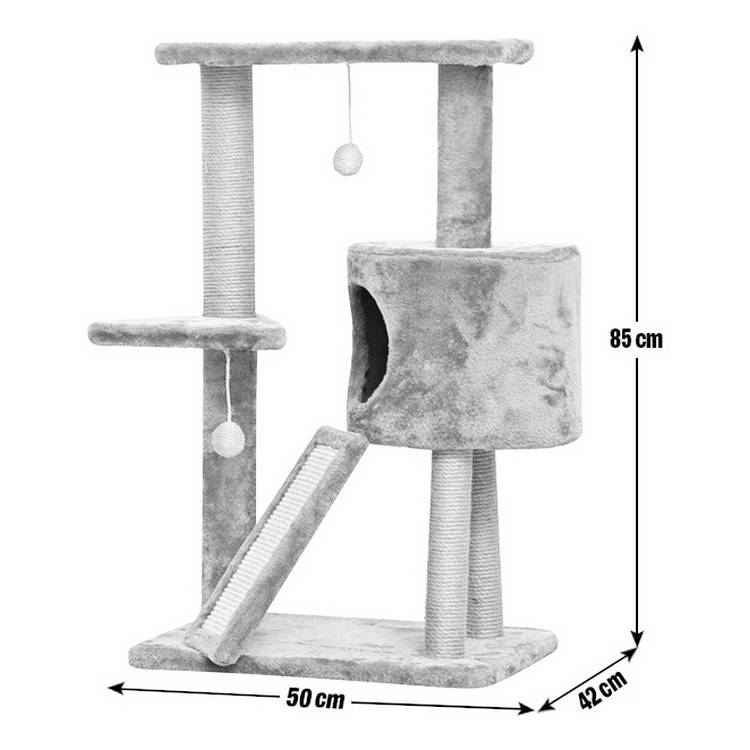 Grey cat scratch and rest station, imported from the UK
