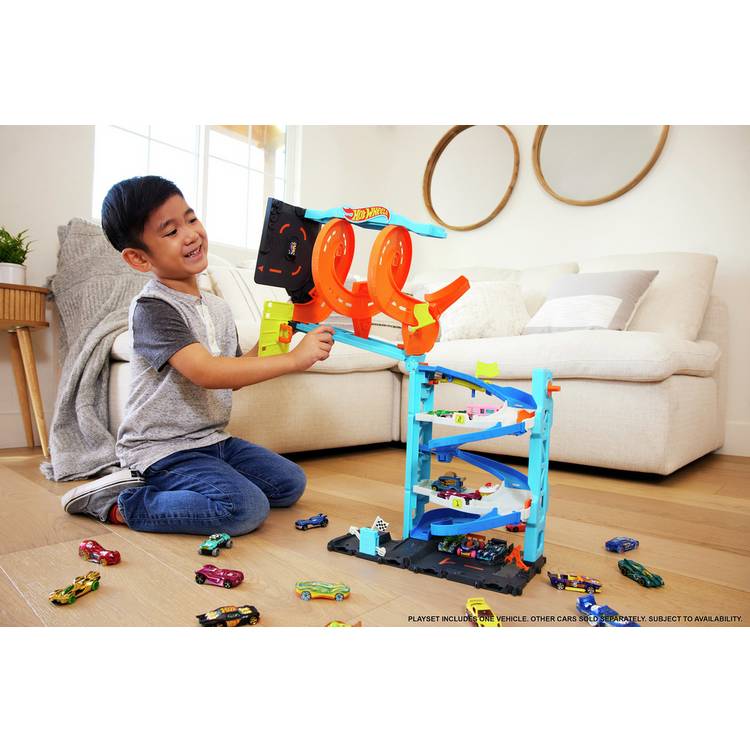 Hot Wheels City Transforming Race Tower playset - British product