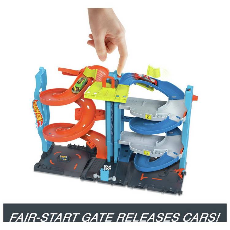 Hot Wheels City Transforming Race Tower playset - British product