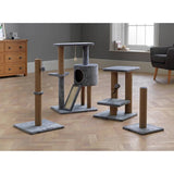 Basic Cat Scratching Post grey 44cm height jute surface, UK version
