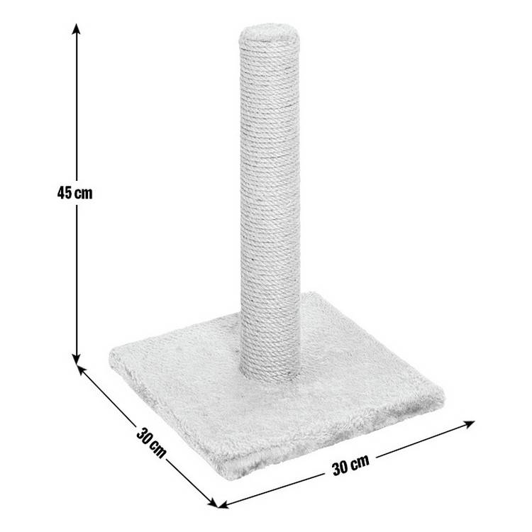 Basic Cat Scratching Post grey 44cm height jute surface, UK version