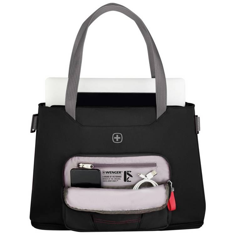 Wenger Motion Deluxe black tote bag for 15.6 inch laptops, UK version
