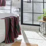 Habitat multicoloured skinny stripe hand towel 90x50cm (British brand)