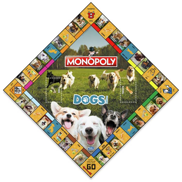 Monopoly board game Dogs Edition, imported from the UK