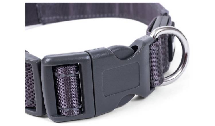 Petface reflective flashing yellow dog collar large (British brand)