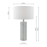 Erebus marble effect table lamp - British product
