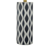 Weylin navy and white ceramic table lamp (British brand)