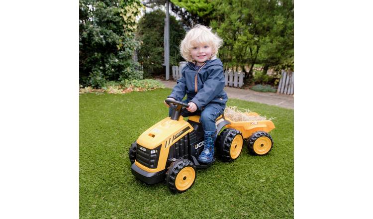 EVO JCB tractor with trailer ride-on 6V - British product