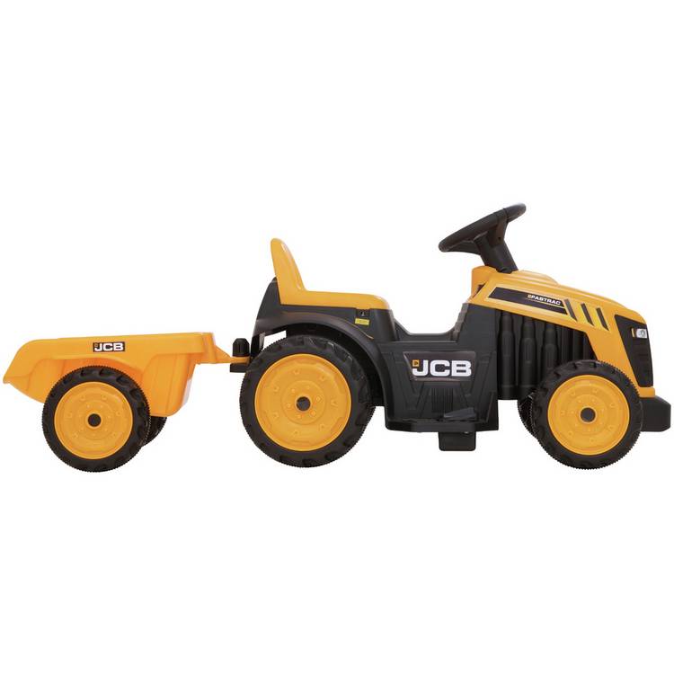 EVO JCB tractor with trailer ride-on 6V - British product