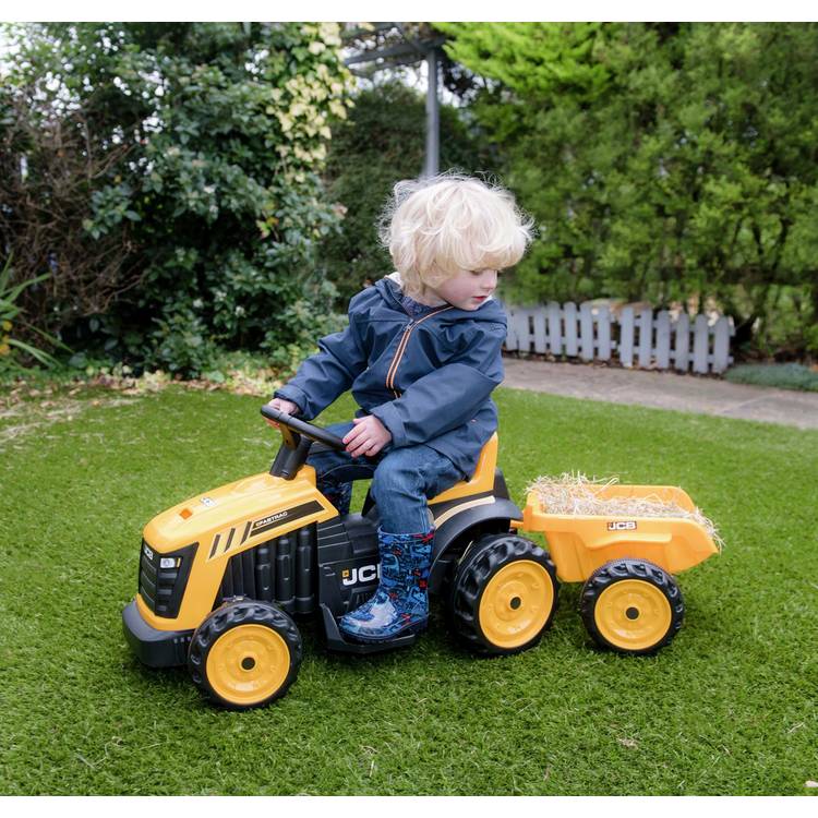EVO JCB tractor with trailer ride-on 6V - British product