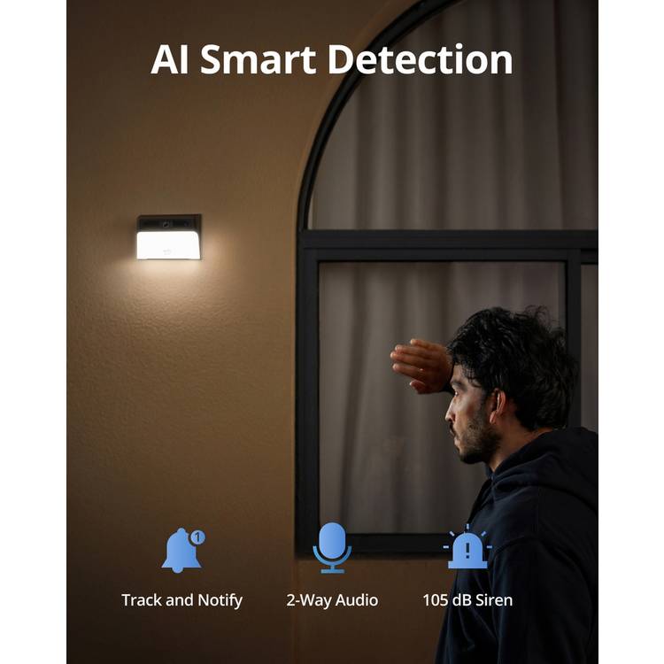 eufy S120 solar wall light camera, imported from the UK