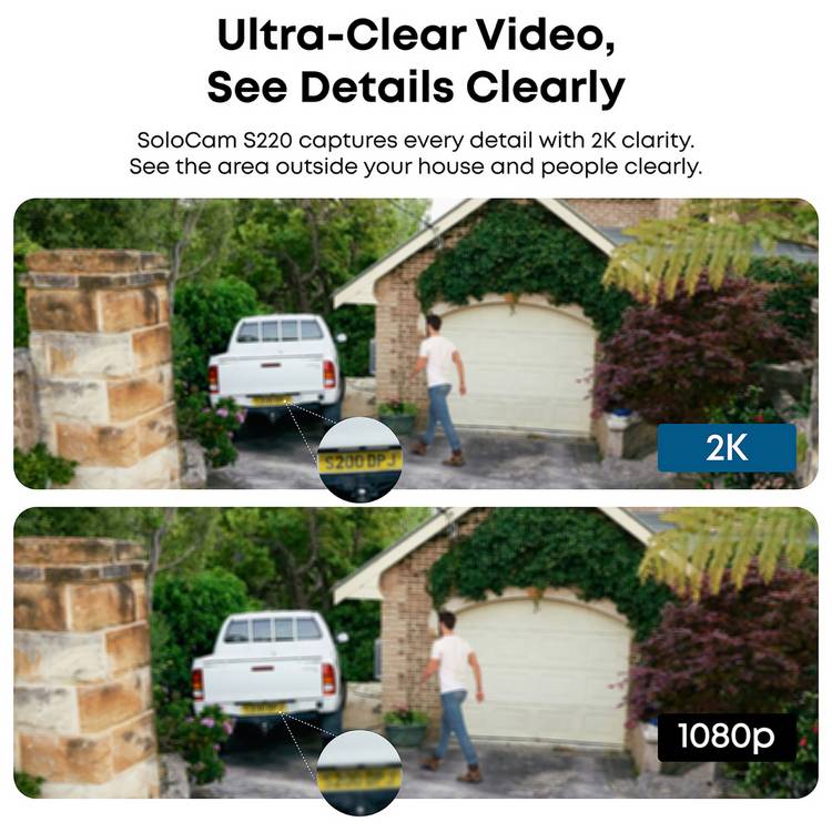 eufy SoloCam S220 2K outdoor camera 2-pack - British product