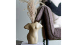Bloomingville terracotta body shaped vase natural, UK version