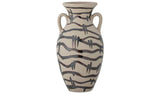 Bloomingville stoneware vase cream and black 31cm, imported from the UK