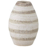 Bloomingville Charlen striped vase cream 17cm, UK version