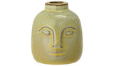 Bloomingville green face candle holder H9cm (British brand)