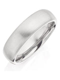 Beaverbrooks Silver Tone Titanium Brushed Men's Ring - British product