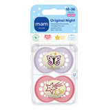 Superdrug MAM Night Soother 18-36 Months Soother 2pk- Buy online at McGrocer
