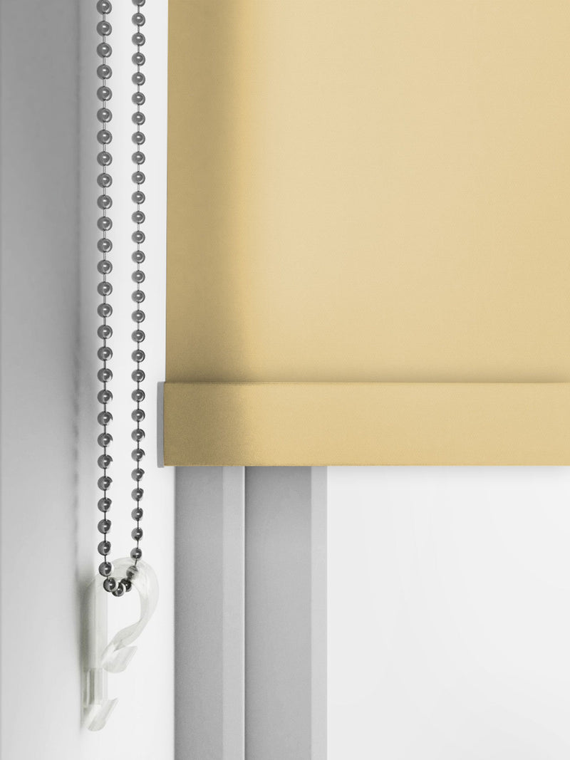 Mellow Yellow Echo blackout roller blind, UK version