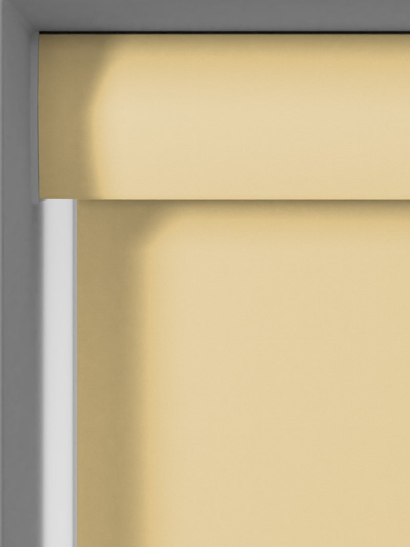 Mellow Yellow Echo blackout roller blind, UK version