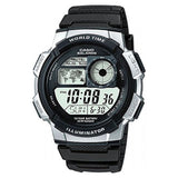 Argos Casio World Time LCD Black Resin Strap Watch- Buy online at McGrocer