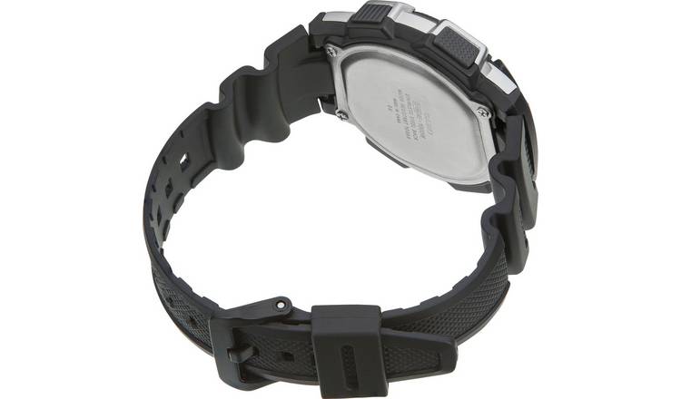 Casio World Time LCD watch black resin strap - British product