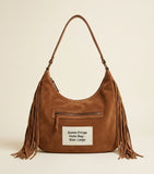 Balenciaga medium suede fringe Le City shoulder bag (British brand)