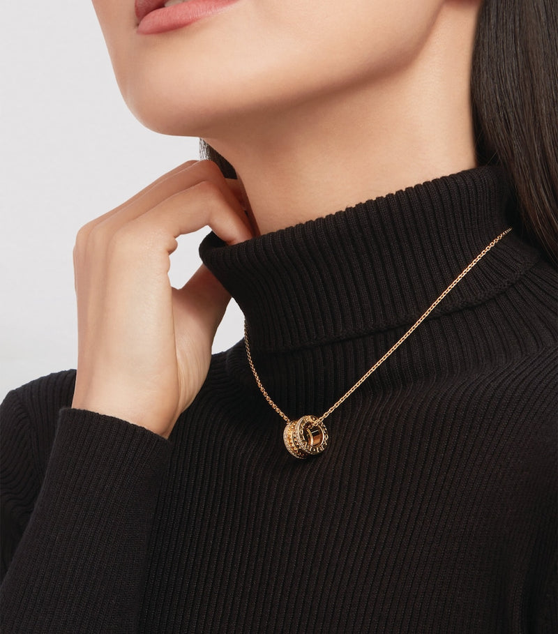 Bvlgari B.zero1 yellow gold diamond necklace, imported from the UK