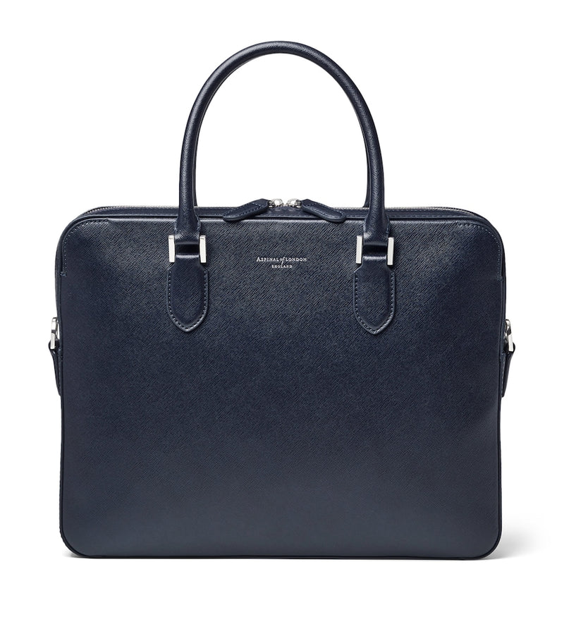 Aspinal of London Mount Street briefcase leather bag (British brand)