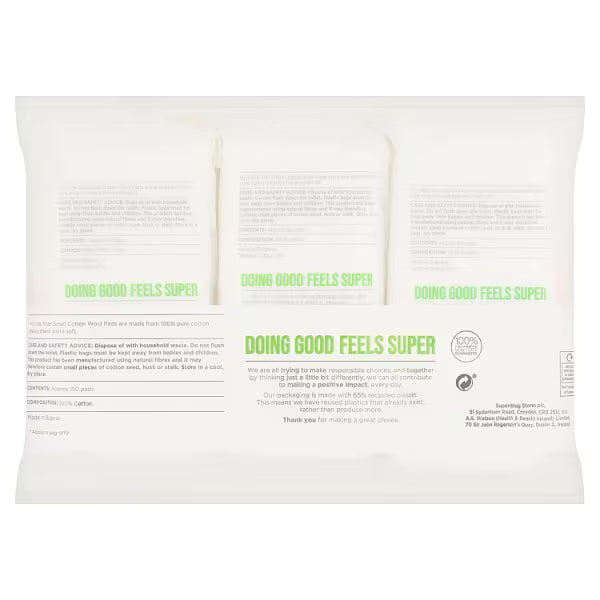 My Little Star cotton pads soft triple pack, imported from the UK
