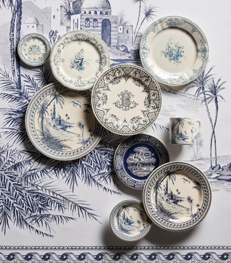 Gien Dépareillé dinner plates set of 6 27cm, imported from the UK