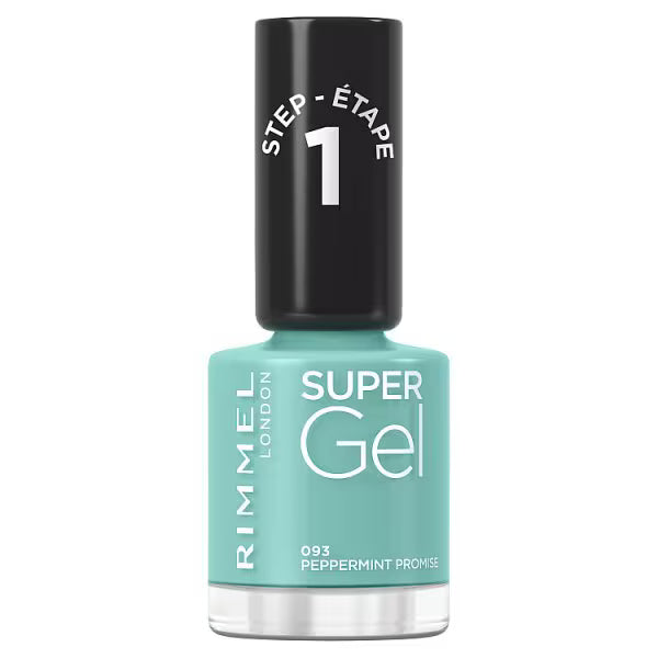 Rimmel Supergel 093 Peppermint Promise Gel Nail Polish 12ml (British brand)