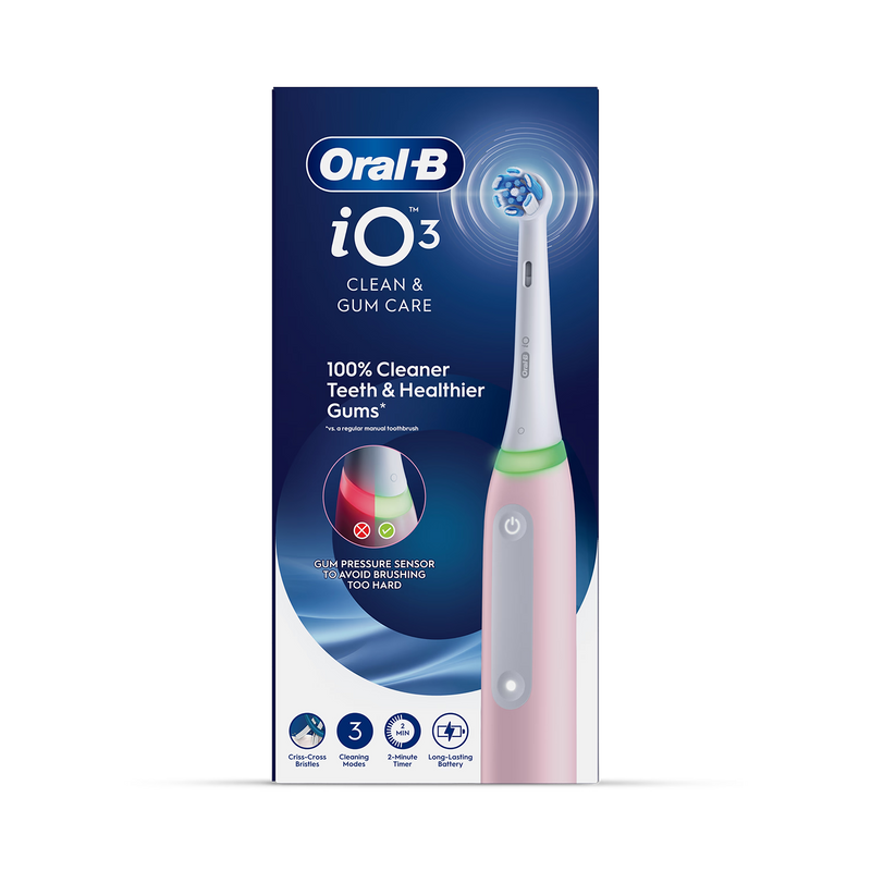 Oral-B iO 3 Pink electric toothbrush - British product