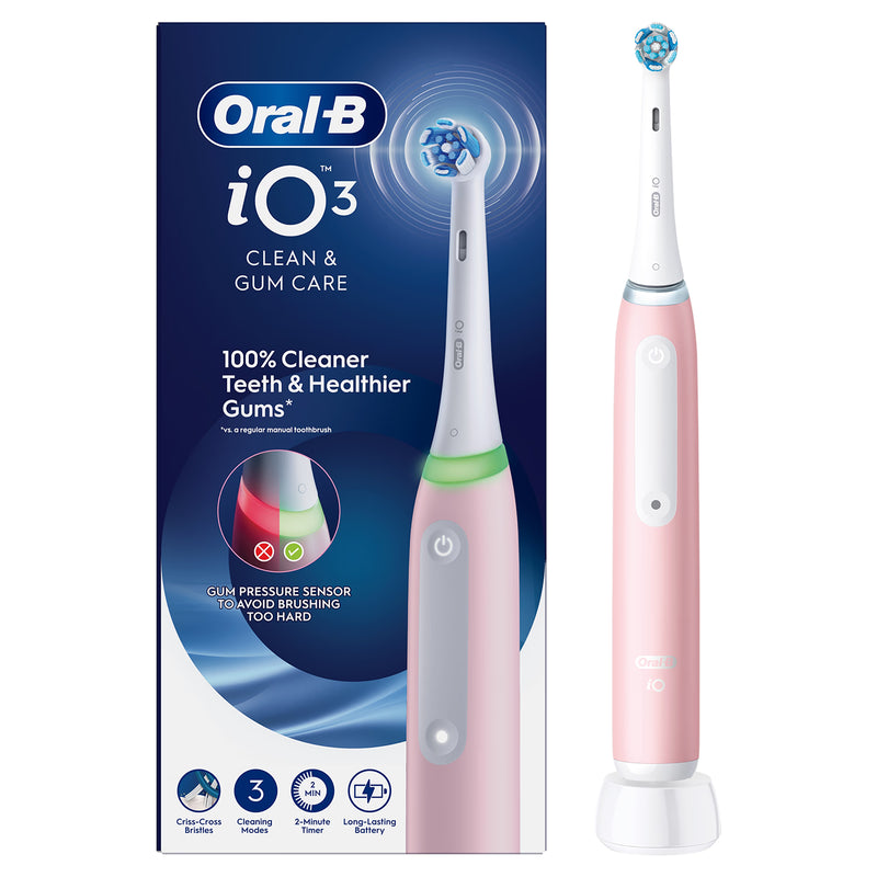 Oral-B iO 3 Pink electric toothbrush - British product